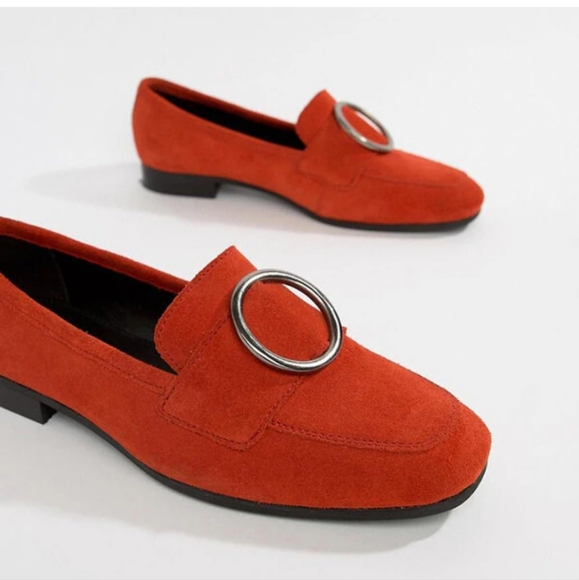 ASOS Shoes - ASOS Design Magnet Suede Red
